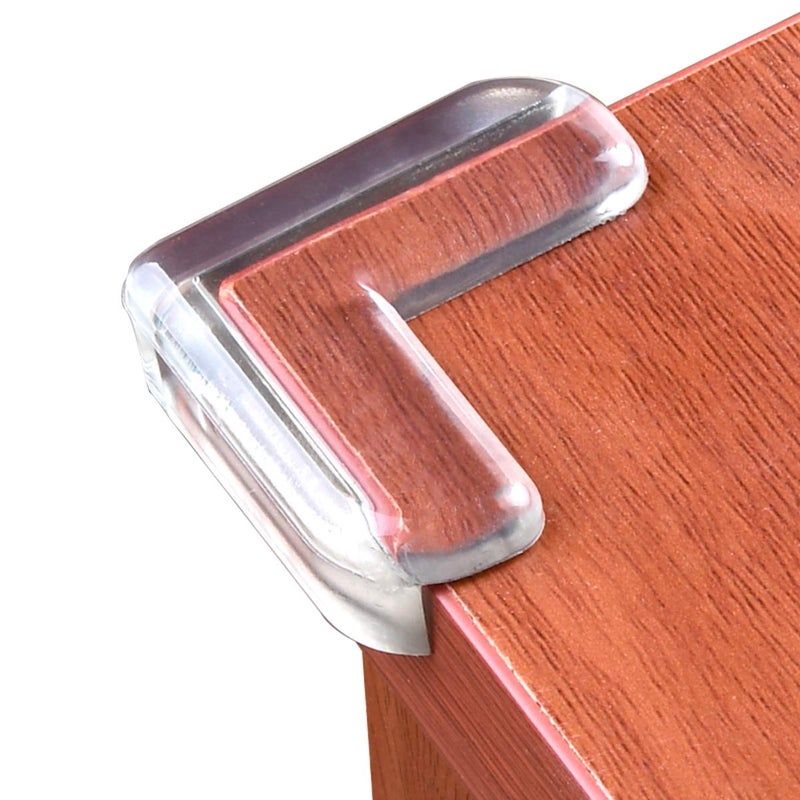 LOMILY Clear Corner Guards(12 Pack),Table Corner Protectors,Clear Edge Safety Bumpers,High Resistant Adhesive Gel,Corner Protector for Baby,Kids,Furniture,Cabinet,Glass,Coffee Table,ect. - Image 1